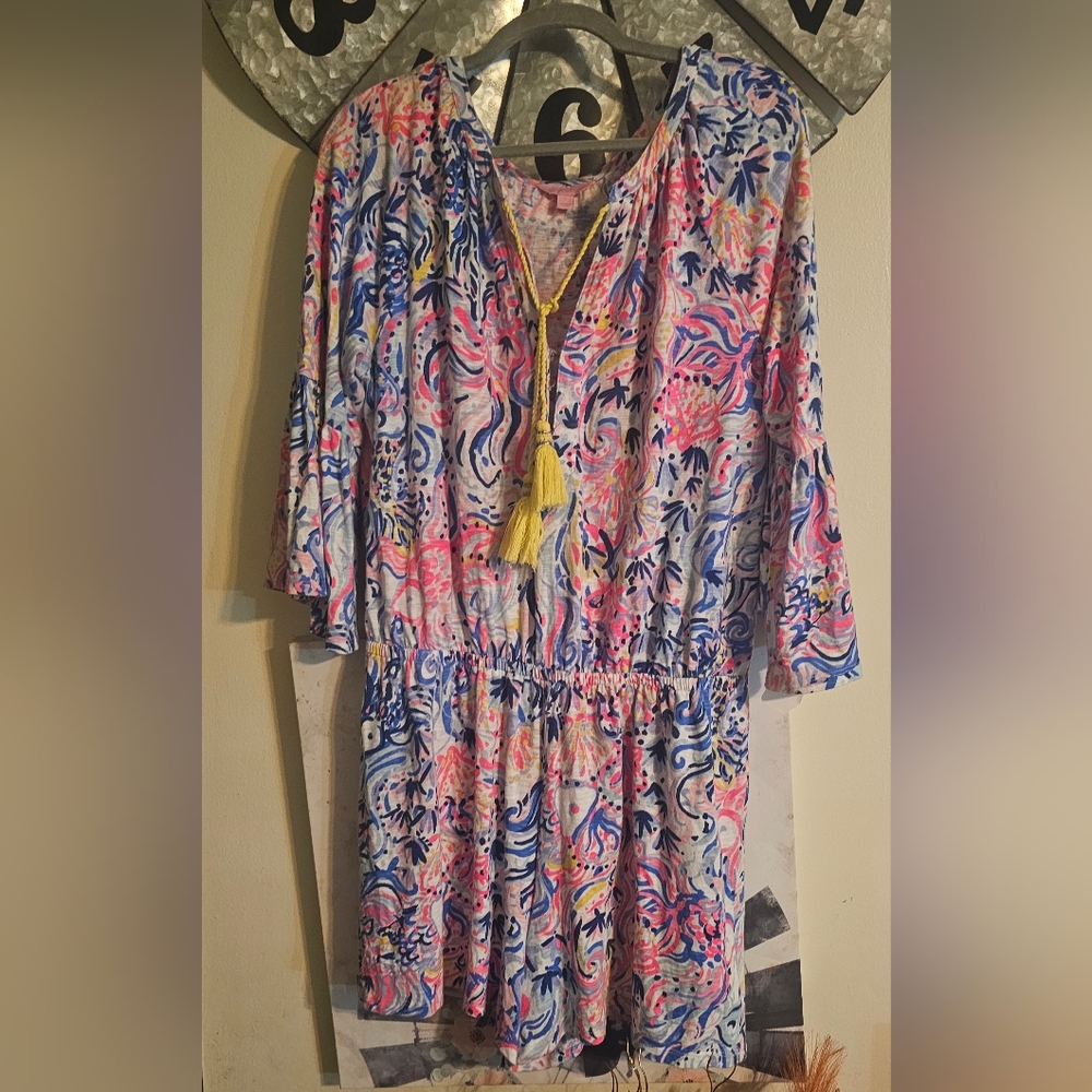 Lilly Pulitzer romper in a size large.